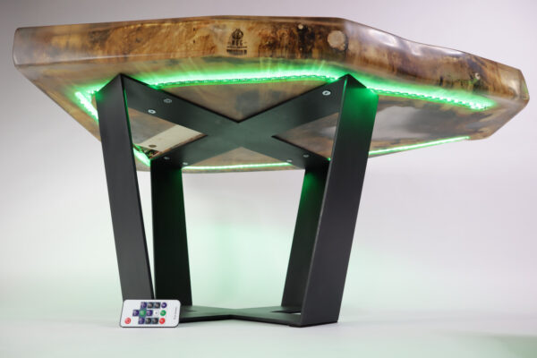 műgyanta asztal ajándék drótfa led lámpa réz acél alumínium horgany 107.1